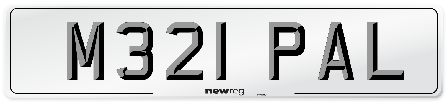 M321 PAL Front Number Plate
