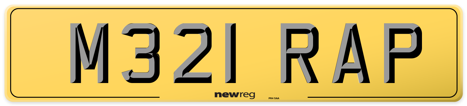 M321 RAP Rear Number Plate