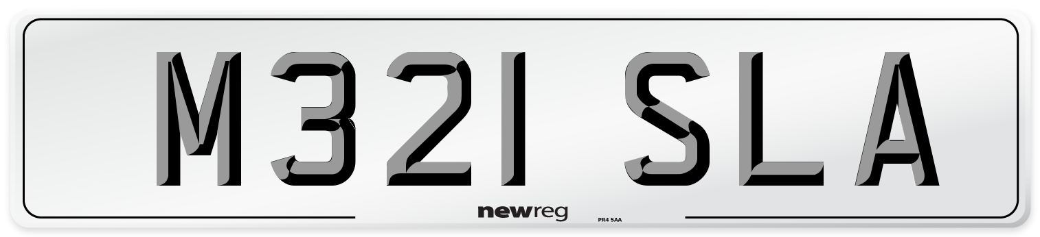 M321 SLA Front Number Plate