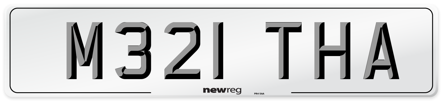 M321 THA Front Number Plate