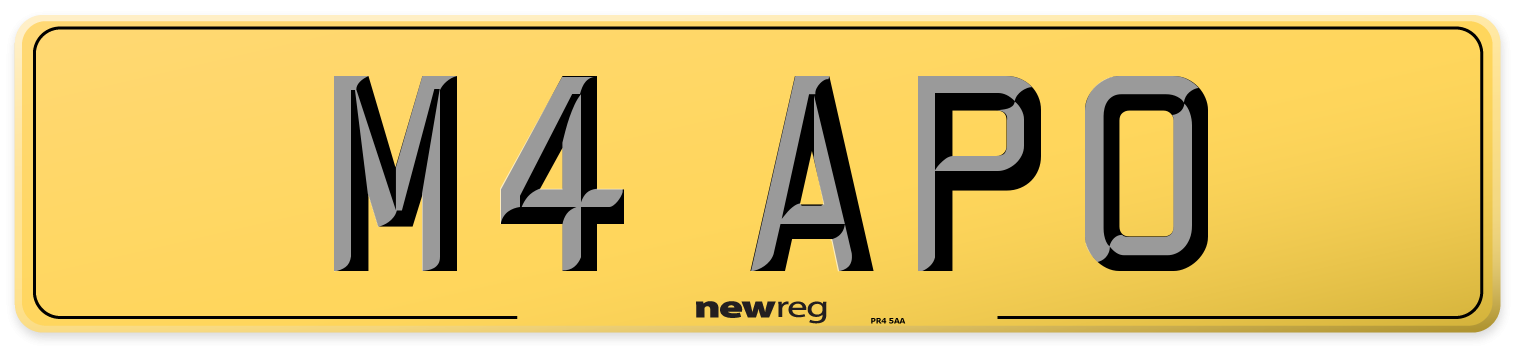 M4 APO Rear Number Plate