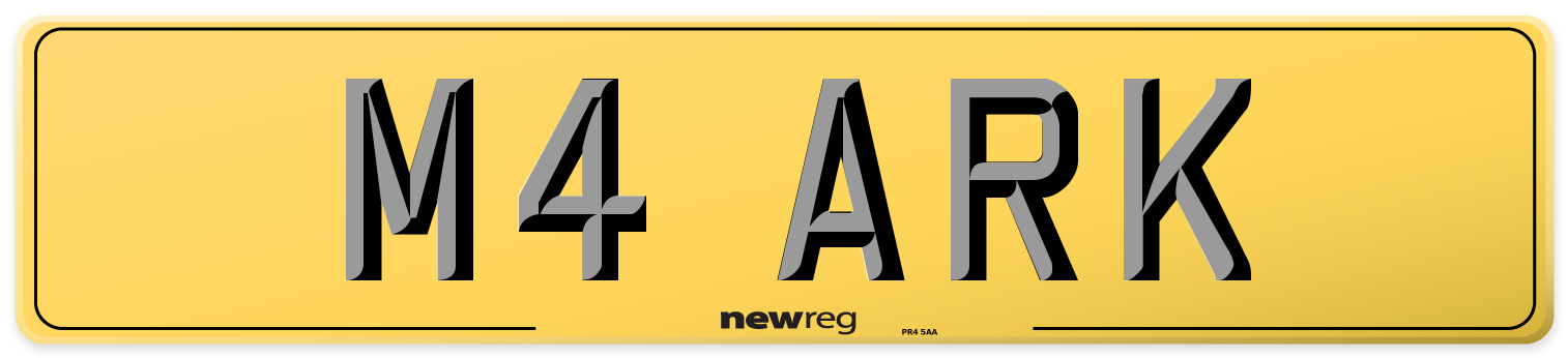 M4 ARK Rear Number Plate