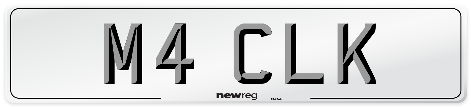 M4 CLK Front Number Plate