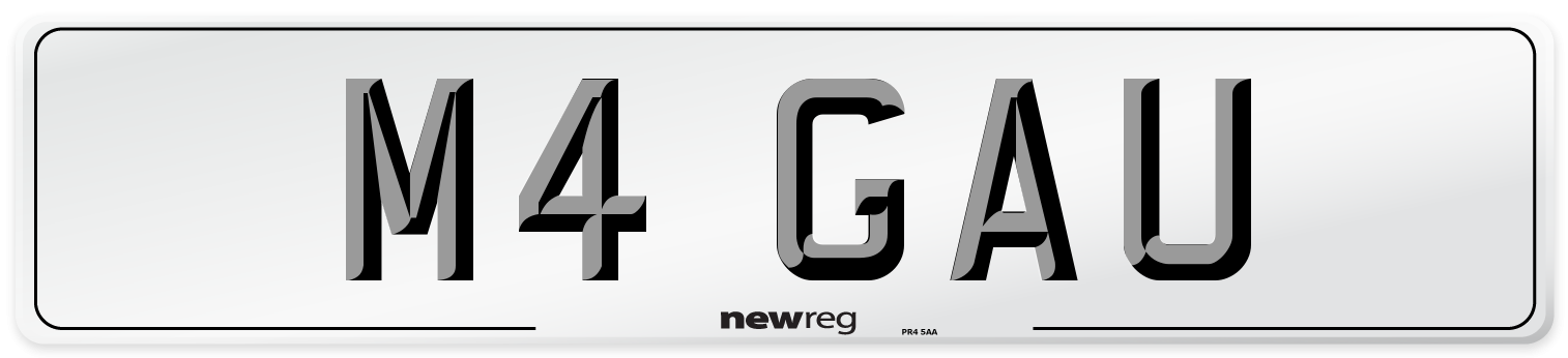 M4 GAU Front Number Plate