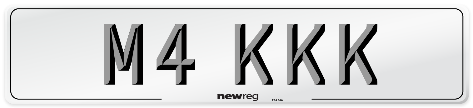 M4 KKK Front Number Plate