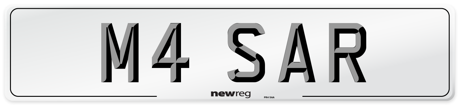 M4 SAR Front Number Plate