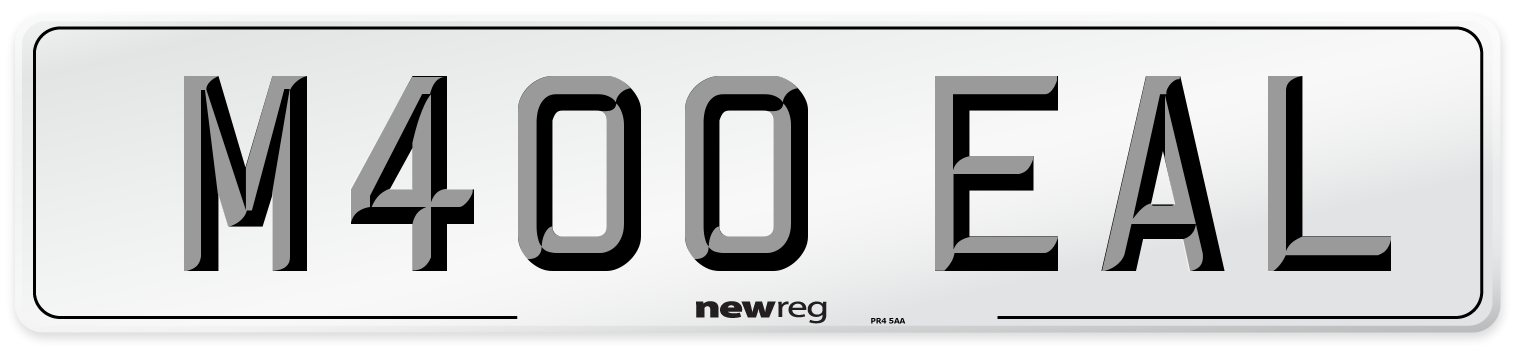 M400 EAL Front Number Plate
