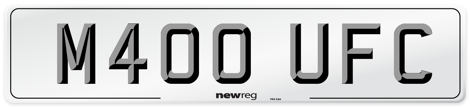 M400 UFC Front Number Plate