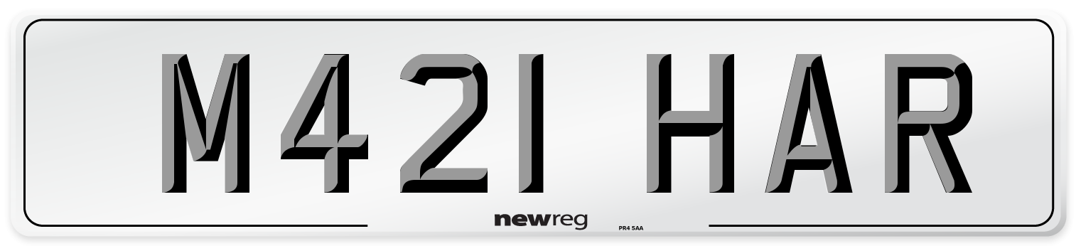 M421 HAR Front Number Plate
