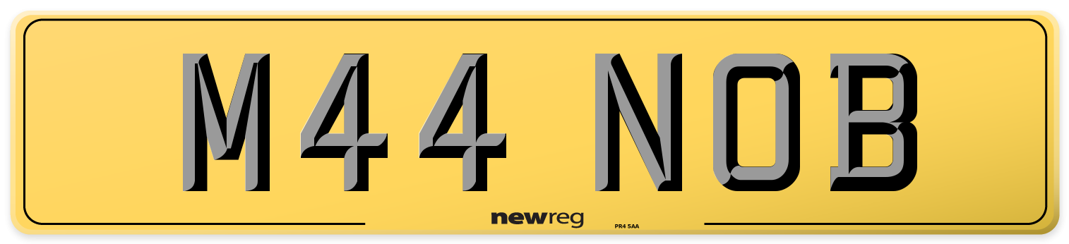 M44 NOB Rear Number Plate