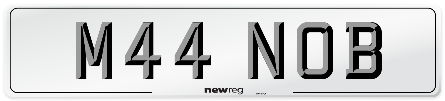 M44 NOB Front Number Plate