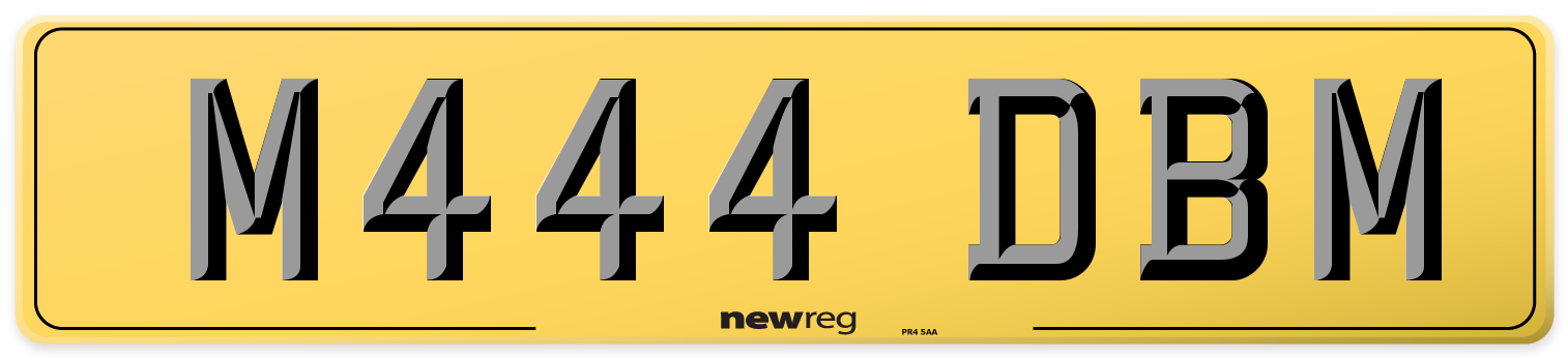 M444 DBM Rear Number Plate