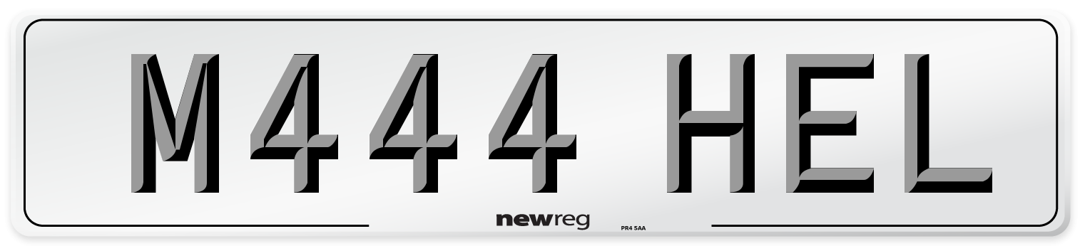 M444 HEL Front Number Plate