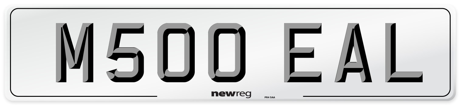 M500 EAL Front Number Plate