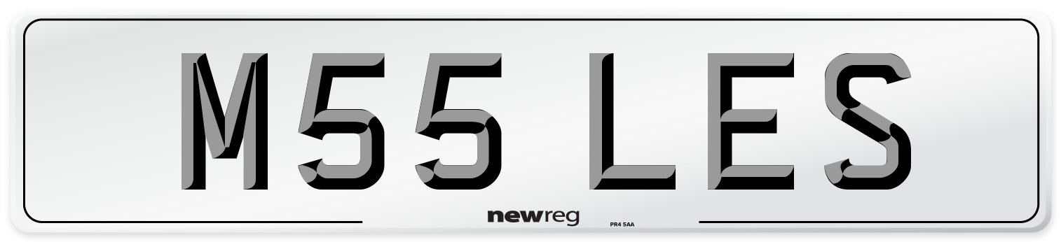 M55 LES Front Number Plate