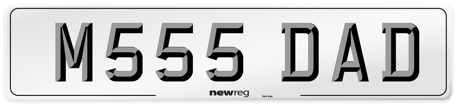 M555 DAD Front Number Plate