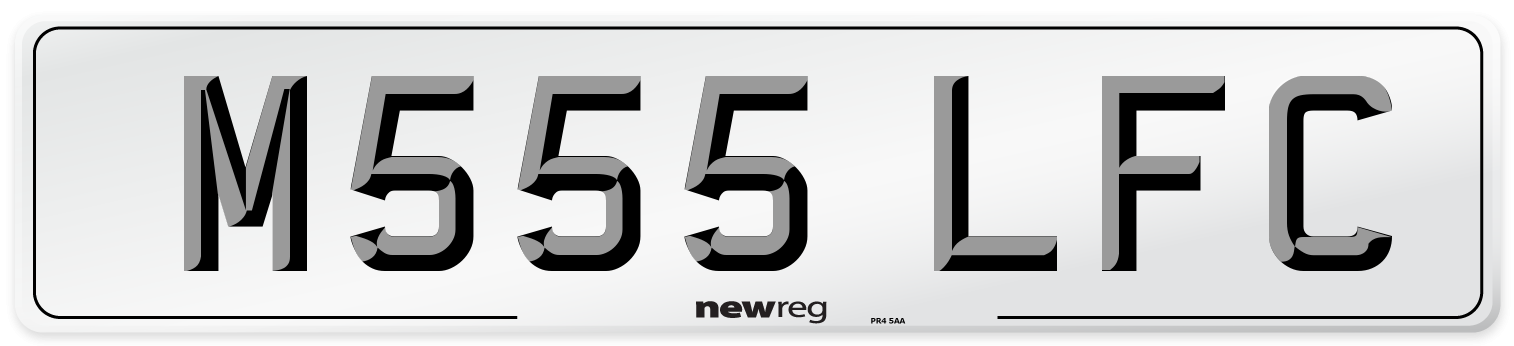 M555 LFC Front Number Plate
