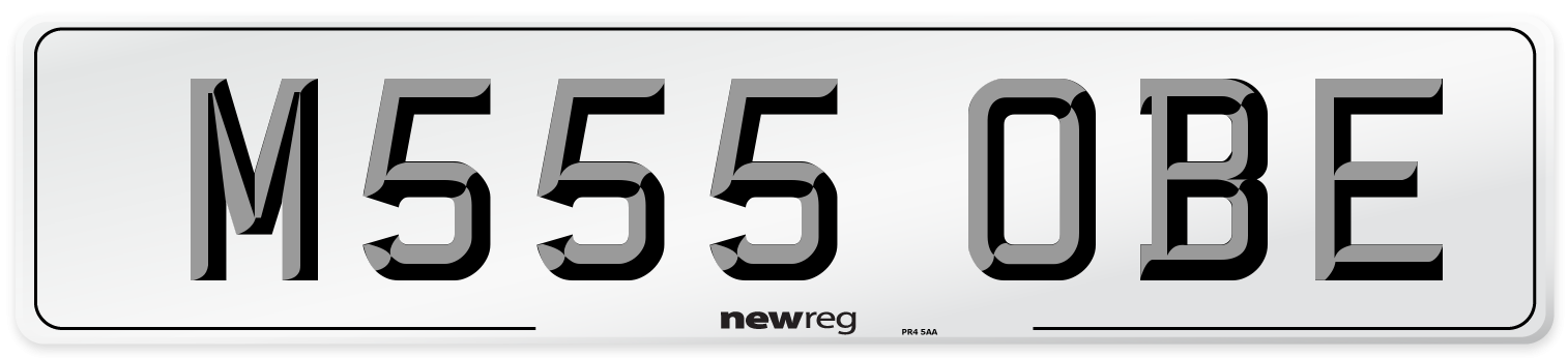 M555 OBE Front Number Plate