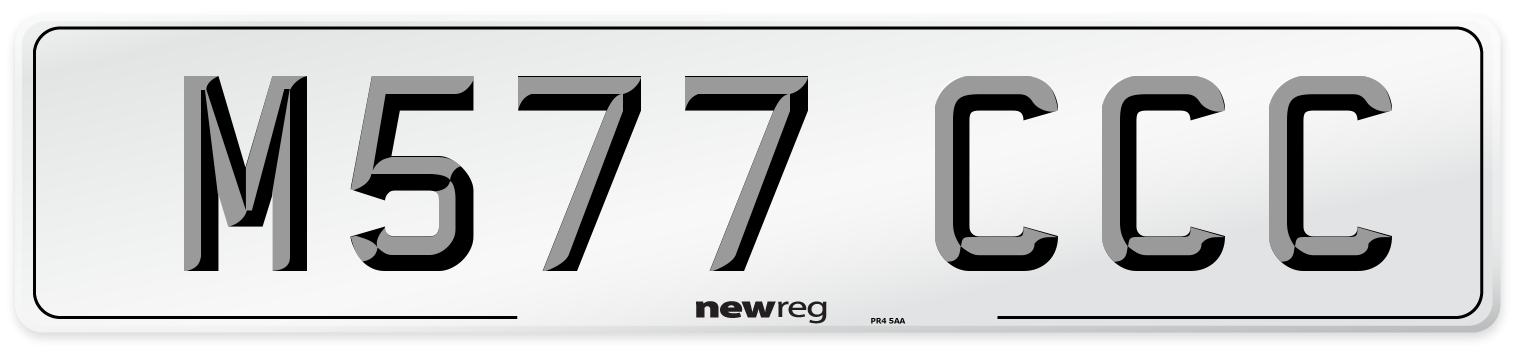 M577 CCC Front Number Plate