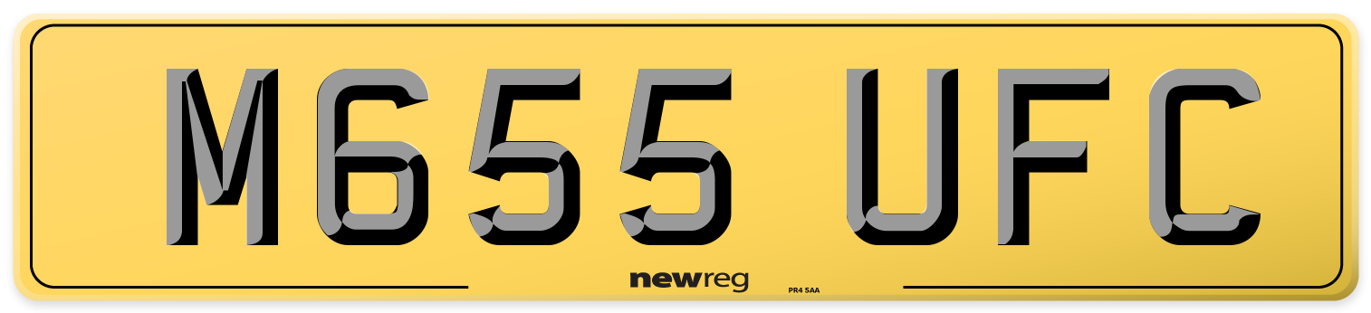 M655 UFC Rear Number Plate