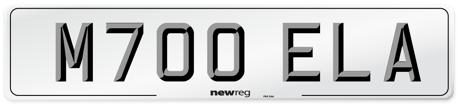M700 ELA Front Number Plate
