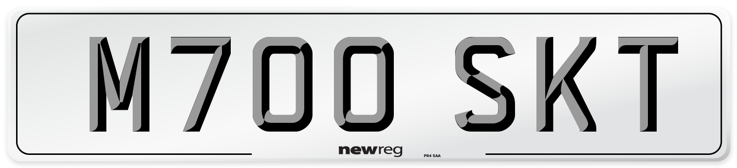 M700 SKT Front Number Plate
