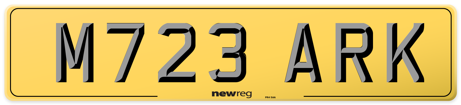 M723 ARK Rear Number Plate