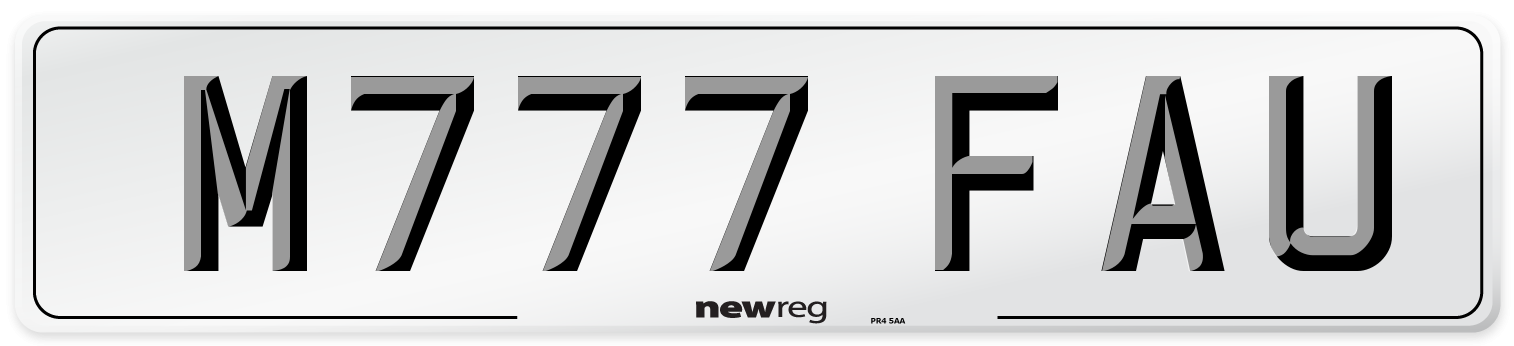 M777 FAU Front Number Plate