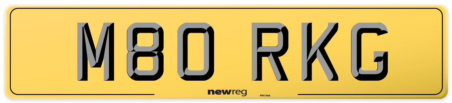 M80 RKG Rear Number Plate