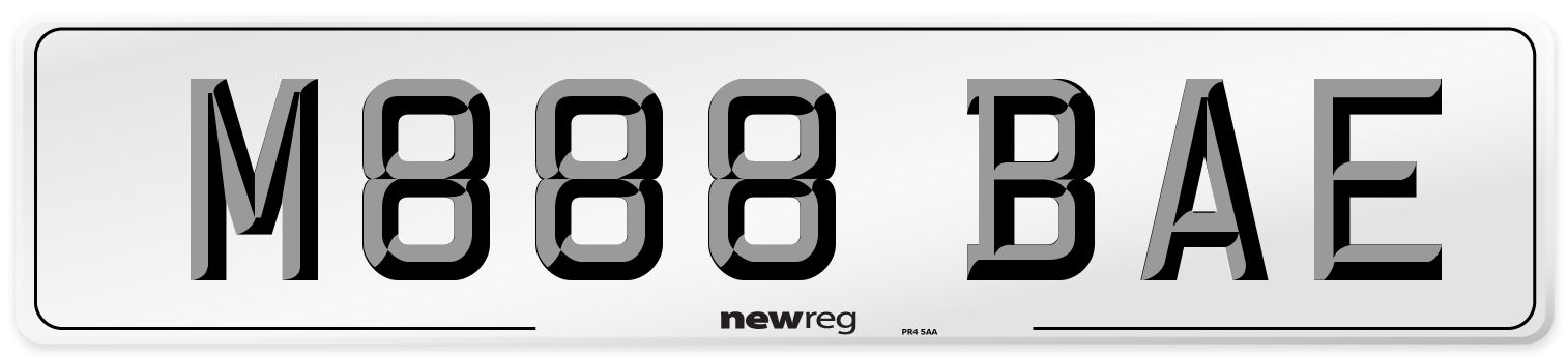 M888 BAE Front Number Plate