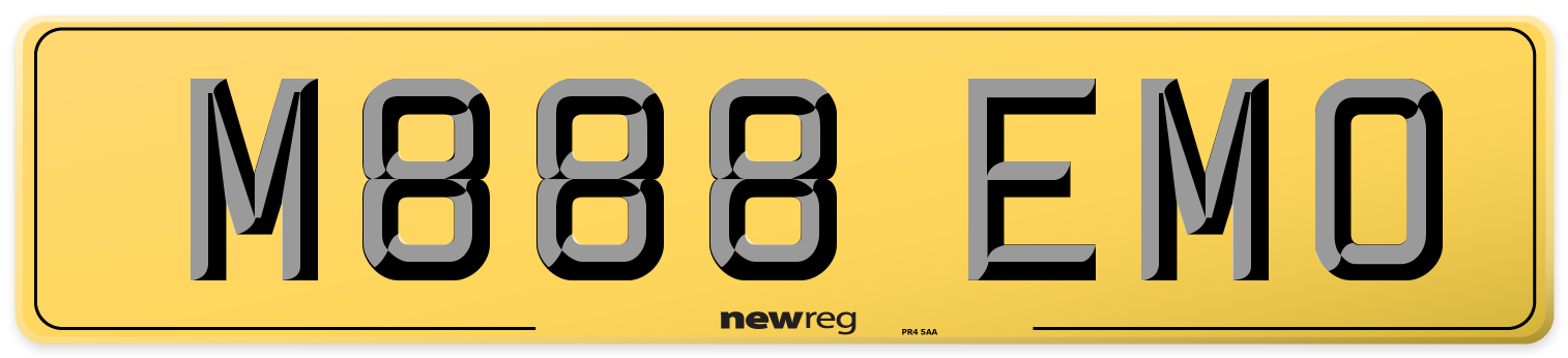 M888 EMO Rear Number Plate