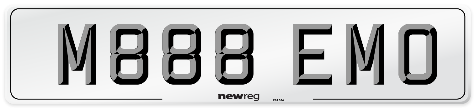 M888 EMO Front Number Plate