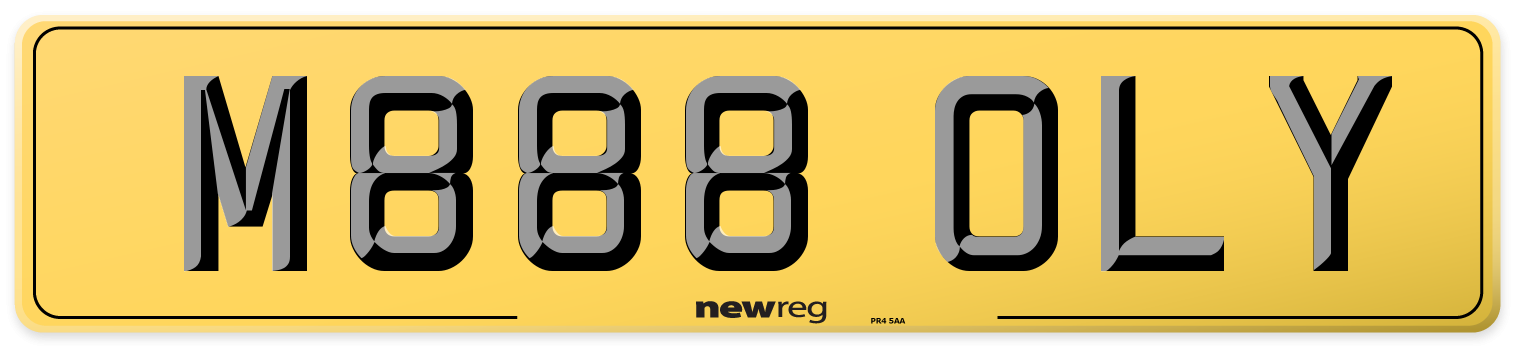 M888 OLY Rear Number Plate