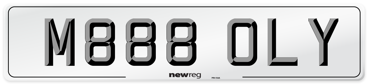 M888 OLY Front Number Plate