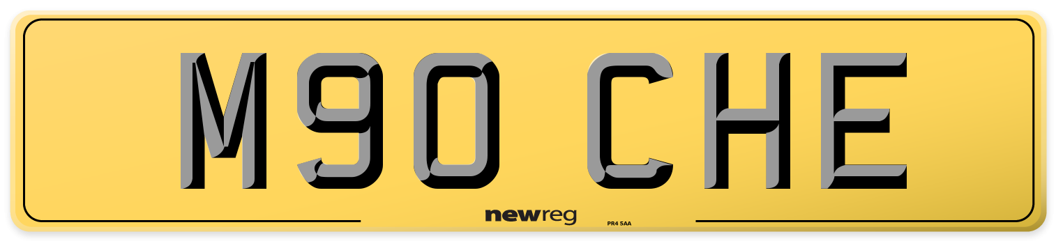 M90 CHE Rear Number Plate