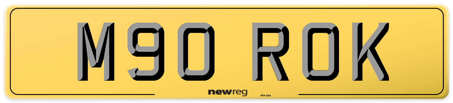 M90 ROK Rear Number Plate