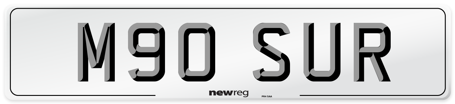M90 SUR Front Number Plate