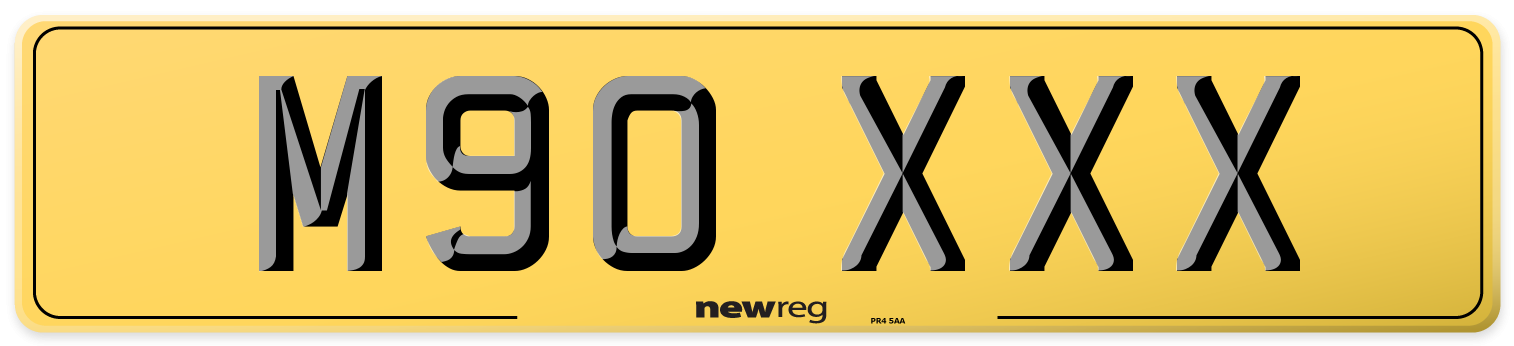 M90 XXX Rear Number Plate
