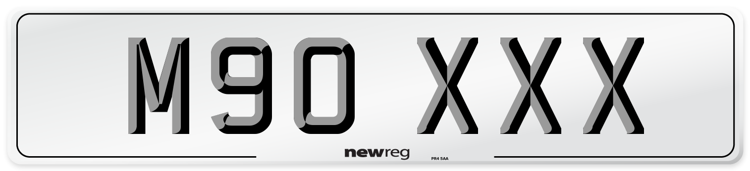 M90 XXX Front Number Plate