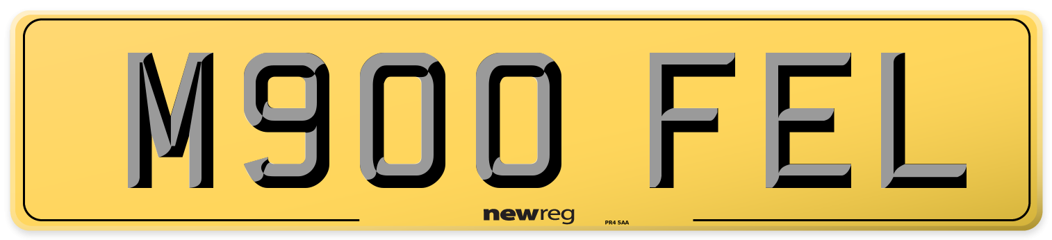 M900 FEL Rear Number Plate