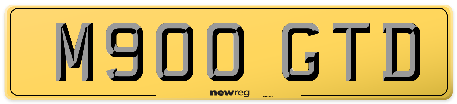 M900 GTD Rear Number Plate