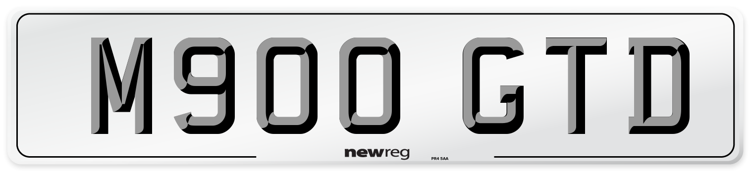 M900 GTD Front Number Plate