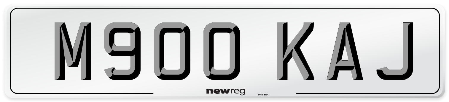 M900 KAJ Front Number Plate