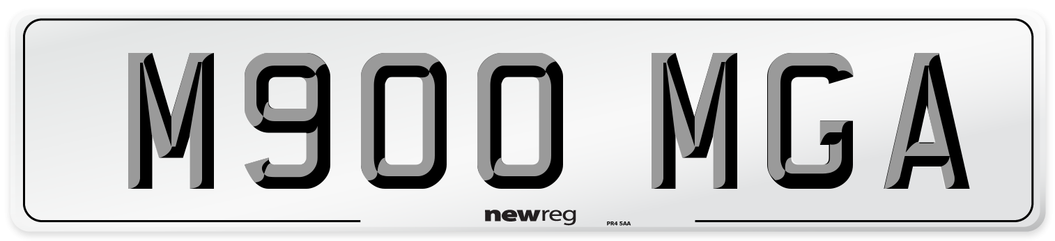 M900 MGA Front Number Plate