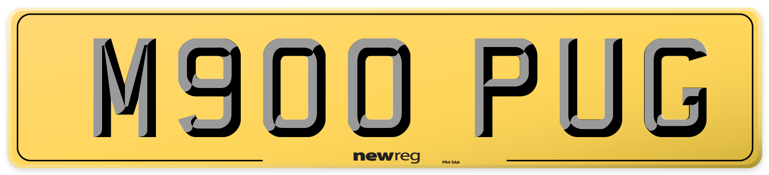 M900 PUG Rear Number Plate