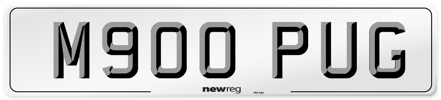 M900 PUG Front Number Plate