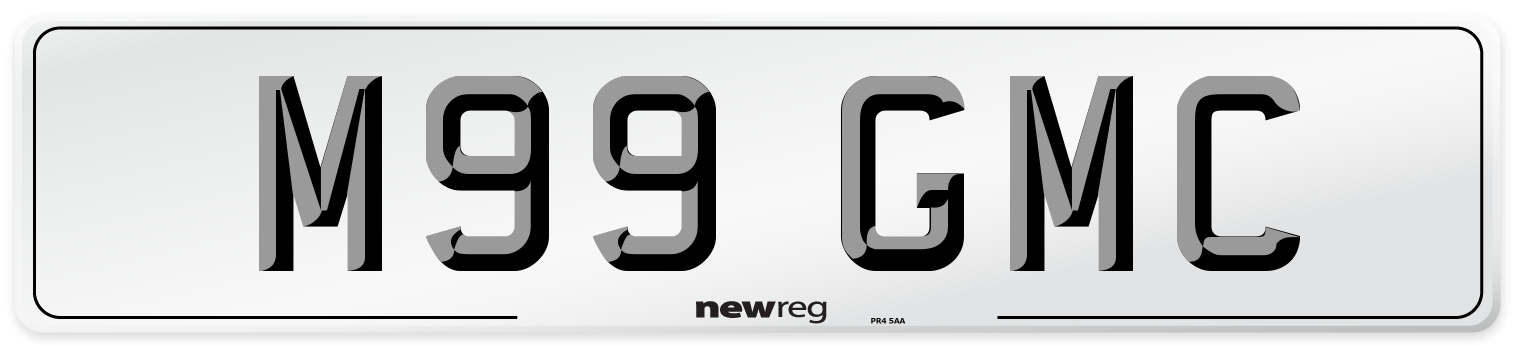 M99 GMC Front Number Plate