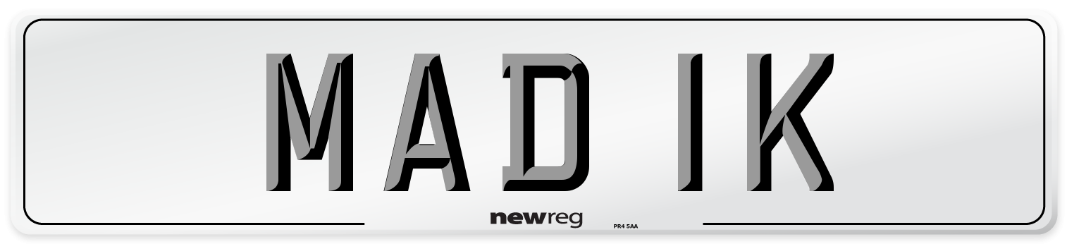 MAD 1K Front Number Plate