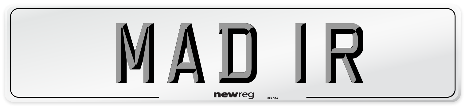 MAD 1R Front Number Plate