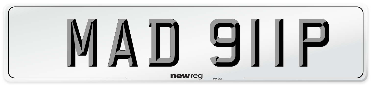 MAD 911P Front Number Plate
